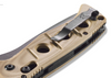 Benchmade 2750GY-3 Adamas Automatic - 3.78" Plain Edge CPM-CruWear Drop Point Blade - Desert Tan G-10 Handle