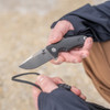 SOG Knives 11-06-02-43 Tellus ATK Assisted Opening Folder Black+Blaze Orange - 3.5" Stonewash Finish CRYO 440C Blade - Black GRN Handle