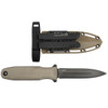 SOG Knives 17-61-02-57 Pentagon FX Fixed Blade - 4.77" Black TiNi CPM-S35VN Blade - Flat Dark Earth G-10 Scales - GRN Sheath