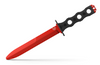 Benchmade 185T SOCP Fixed Blade Trainer - 6.86" 440C Red Cerakote Finish Non-Sharpened "Blade" - Black G-10 Scales - Black PIM Sheath