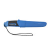 MORAKNIV M-13572 COMPANION SPARK. 4.1" SCANDI GRIND SANDVIK 12C27 STAINLESS STEEL BLADE. FIRE STEEL. BLUE POLYMER SHEATH SHOWN. CUTLERY SHOPPE