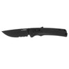 SOG Knives 11-18-02-41 Flash AT MK3 Blackout Assisted Folder - 3.45" TiNi Finish D2 Combo Edge Blade - XR Lock Black GRN Handle