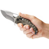 SOG Knives 12-27-01-57 Kiku XR Folder - 3.0" Satin CTS-XHP Blade - Green Linen Micarta Handle