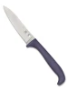 Spyderco K21PPR Counter Critter Kitchen Knife - 3.95" Plain Edge 7Cr17 Blade - Purple Handle