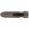 SOG KNIVES 15-61-02-57 PENTAGON FDE OTF AUTOMATIC KNIFE. 3.79" BLACK TINI FINISH PLAIN EDGE S35VN BLADE. FDE ANODIZED ALUMINUM HANDLE. SHOWN CLOSED. CUTLERY SHOPPE