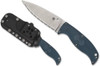 Spyderco FB31SBL2K390 Enuff 2 - 3.95" Serrated Edge K390 Blade - Blue FRN Handle - Polymer Sheath w/G-Clip