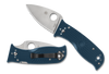 Spyderco C69PBL3K390 Lil' Temperance 3 Lightweight - 2.92" Plain Edge K390 Blade - Blue FRN Handle