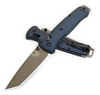 Benchmade 537FE-02 Bailout AXIS Lock Folder - 3.38" Plain Edge CPM-M4 Tungsten FDE Tanto Blade - Crater Blue Anodized 6061-T6 Aluminum Handle