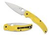 Spyderco C244PYL Native Chief SALT Lightweight Folder - 4.02" CPM-MagnaCut Plain Edge Blade - Yellow FRN Handle