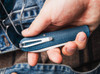 Boker Solingen 112944 Coffin Denim Micarta Slipjoint Folder - 3.15" MagnaCut Blade - Blue Denim Micarta Handle