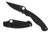 Spyderco C36GPBK2 Military 2 - 4.0" CPM-S30V Black DLC Plain Edge Blade - Black G-10 Handle - Compression Lock