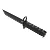SOG Knives BAR15T Tanto Bayonet - 7.1" Black PVD Finish AUS-8A Blade - Textured Black G-10 Scales - Kydex Sheath - SOG-BY1001-BX