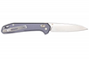 Gerber 30-001845 Savvy Pivot Lock Folder - 3.5" Plain Edge CPM-20CV Wharncliffe Blade - Urban Blue Hard Anodized Aluminum Handle