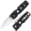 Cold Steel 11G3 Hold Out Folder - 3.0" Plain Edge Spear Point CPM-S35VN Blade - Black G-10 Handle 