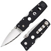 Cold Steel 11G3S Hold Out Folder - 3.0" Serrated Edge Spear Point CPM-S35VN Blade - Black G-10 Handle 