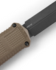 Benchmade 3370GY-1 Claymore OTF AUTOMATIC - 3.89" Plain Edge Cobalt Black Finish CPM-D2 Blade - Ranger Green Grivory Handle