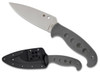 Spyderco FB05PGY Temperance Lightweight - 4.46" Plain Edge CPM-CRUWEAR Blade - Gray FRN Handle - Boltaron Sheath - SPRINT RUN
