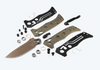 Benchmade 2730FE-2 Mini Adamas AUTOMATIC - 3.25" Flat Dark Earth Cerakote CPM-Cruwear Drop Point Blade - OD Green G-10 Scales