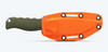 BENCHMADE HUNT 15006-01 STEEP COUNTRY HUNTER. 3.54" CPM-S30V DROP POINT BLADE. DARK OLIVE SANTOPRENE HANDLE. SHOWN IN ORANGE/DARK OLIVE BOLTARON SHEATH. CUTLERY SHOPPE