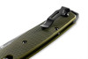 Benchmade 537SGY-1 Bailout AXIS Lock - 3.38" Gray Coated Combo Edge CPM-M4 Tanto Blade - Green Anodized 6061-T6 Aluminum Handle