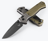 Benchmade 593BK PSK Personal Survival Kit AXIS Assisted Folder - 3.45" Cobalt Cerakote Finish CPM-Magnacut Blade - Textured OD Green G-10 Handle w/Gray G-10 Bolsters