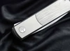 Boker Solingen 112630 BRLW Flipper Folder - 2.56" Clip Point MagnaCut Blade - Wood Grain Texture Titanium Frame Lock Handle