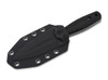 Boker Plus 02BO118 W1 Fixed Blade - 3.74" Stonewash Finish Double Edge Leaf Shape VG-10 Blade - Contoured Black G-10 Scales - Black Kydex Sheath