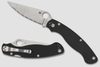 Spyderco C36GS2 Military 2 - 4.0" CPM-S30V Serrated Edge Blade - Black G-10 Handle - Compression Lock