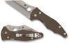 Spyderco C85GPBN15V2 Yojimbo 2 - 3.2" Stonewash Finish CPM-15V Blade - Brown G-10 Handle - SPRINT RUN