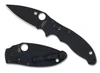 Spyderco C101GMCBKP2 Manix 2 SALT - 3.37" Black DLC Finish CPM-MagnaCut Blade - Black Bi-Directional Texture G-10 Handle