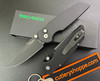 Pro-Tech INTEGRITY Thumb Stud Manual Folder - 3.5" Black DLC Finish CPM-S35VN Blade - Black Anodized Aluminum Handle INT103
