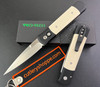 Pro-Tech 951 Godfather AUTOMATIC - 4.0" Satin Finish 154CM Blade - Black Anodized 6061-T6 Aluminum Handle w/Ivory Micarta Inlays