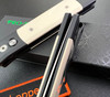 Pro-Tech 951 Godfather AUTOMATIC - 4.0" Satin Finish 154CM Blade - Black Anodized 6061-T6 Aluminum Handle w/Ivory Micarta Inlays