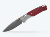 Benchmade 535-09 Bugout AXIS Lock - 3.24" Stonewash Finish CPM-S90V Blade - Grey/Redstone Aluminum & Richlite Handle