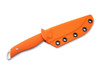 Boker USA Backcountry Fixed Blade - 3.43" CPM-MagnaCut Drop Point Blade - Orange G-10 Handle Scales - Orange Kydex Sheath