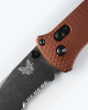 Benchmade 537SBK-07 Bailout AXIS Lock Folder - 3.38" Combo Edge CPM-MagnaCut Blade DLC Battlewash Finish Tanto Blade - Burnt Copper Anodized 6061-T6 Aluminum Handle
