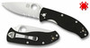 Spyderco C122GPS Tenacious - 3.39" Satin Finish Combo Edge 8Cr13MoV Blade - Black G-10 Handle - CUTLERY SHOPPE