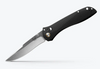 Benchmade 710-25 Seven Ten AXIS Folder - 4.0" Satin Stonewash Finish M390 Blade - Black Anodized 6061-T6 Aluminum Handle