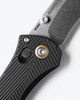 Benchmade 710-25 Seven Ten AXIS Folder - 4.0" Satin Stonewash Finish M390 Blade - Black Anodized 6061-T6 Aluminum Handle