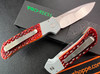 Pro-Tech Terzuola 2025 ATCF Custom 003 AUTOMATIC - 3.5" Mike Ire Hand-Ground 154CM Blade - Grey AI handle w/Jigged Bone Inlays - 3D Titanium Pocket Clip