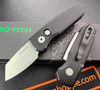 Pro-Tech Runt 5 AUTOMATIC - 1.9" Stonewash Reverse Tanto CPM-20CV Blade - Black Anodized 6061-T6 Aluminum Handle - R5201