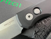 Pro-Tech Runt 5 AUTOMATIC - 1.9" Stonewash Reverse Tanto CPM-20CV Blade - Black Anodized 6061-T6 Aluminum Handle - R5201