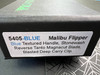 Pro-Tech 5405-BLUE Malibu Flipper - 3.25" Stonewash Reverse Tanto CPM-MAGNACUT Blade - Textured Blue Anodized 7075 Aluminum Handle w/Deep Carry Pocket Clip