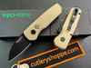 PRO-TECH R5313 RUNT 5 AUTOMATIC. 1.9" BLACK DLC FINISH MAGNACUT WHARNCLIFFE BLADE. TEXTURED AI BRONZE HANDLE. BLACK LIP PEARL BUTTON. CALIFORNIA LEGAL AUTOMATIC. CUTLERY SHOPPE