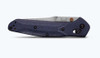 Benchmade 940-04 Osborne AXIS - 3.4" Plain Edge Reverse Tanto M390 Blade - 3D Milled Denim Micarta Handle