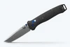Benchmade 537-09 Bailout AXIS Lock Folder - 3.38" Plain Edge Stonewash Finish M390 Tanto Blade - Carbon Fiber Handle