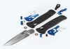 Benchmade 537-09 Bailout AXIS Lock Folder - 3.38" Plain Edge Stonewash Finish M390 Tanto Blade - Carbon Fiber Handle