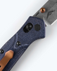 Benchmade 945-04 Osborne AXIS - 2.92" Plain Edge Reverse Tanto M390 Blade - 3D Milled Denim Micarta Handle