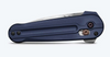 Benchmade 491 Lowden AXIS Flipper - 2.79" Spear Point M390 Blade - Crater Blue Anodized 3D Milled 6061-T6 Aluminum Handle