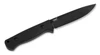 Boker Solingen 121516 Dutch Bushcraft Knives DBK Bushfriend 2000 - 4.33" 80CrV2 Black Finish Blade - Black Richlite Scales - Black Leather Sheath w/Dangler